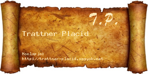 Trattner Placid névjegykártya